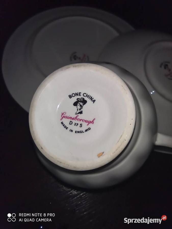 Filiżanka z talerzykiem deserowym Gdańsk sprzedam