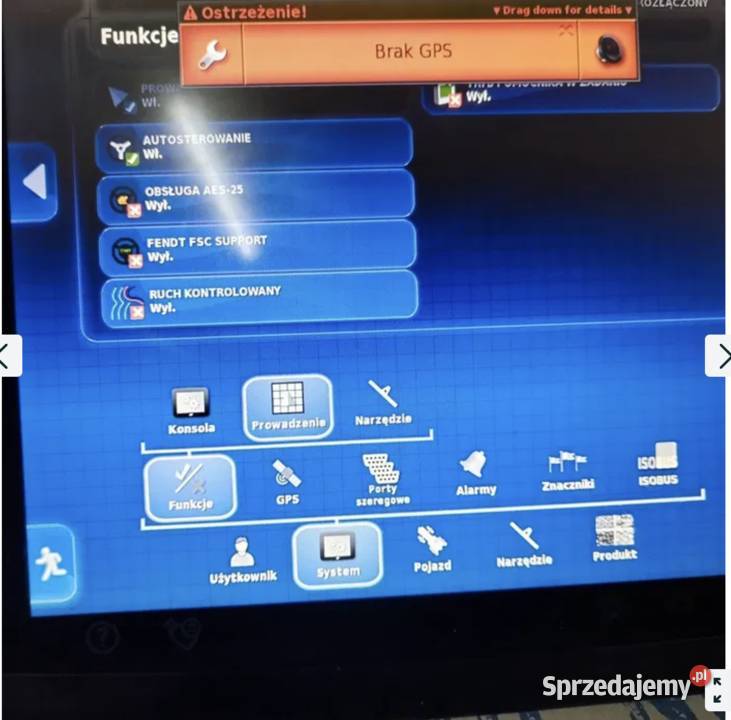 Monitor wyswietlacz Topcon X30 ciagnik Agco Do ciągników Łowicz
