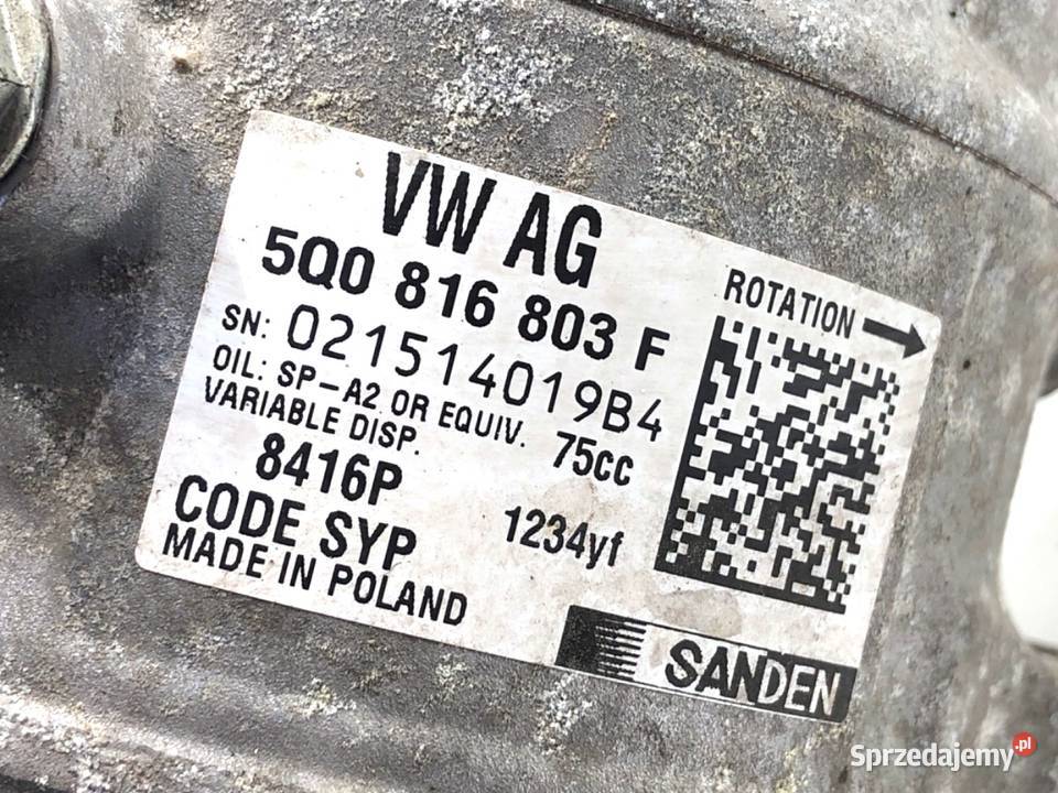 SPRĘŻARKA KLIMATYZACJI SKODA FABIA III podkarpackie