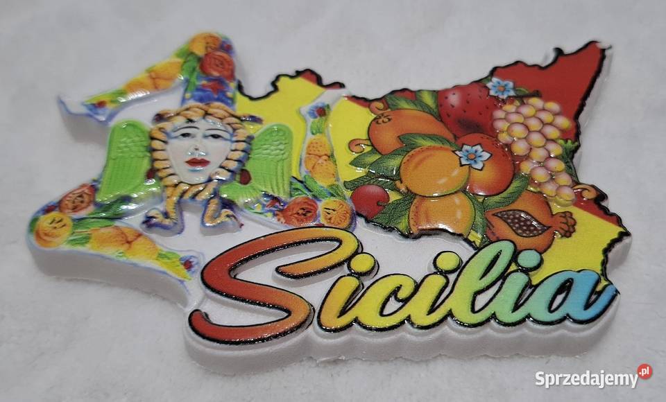 Magnes na lodówkę flaga Sicilia 10x65 Kolekcje śląskie