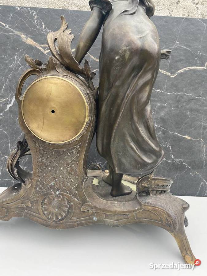 Mosiężny zegar kominkowy Ostrzeszów