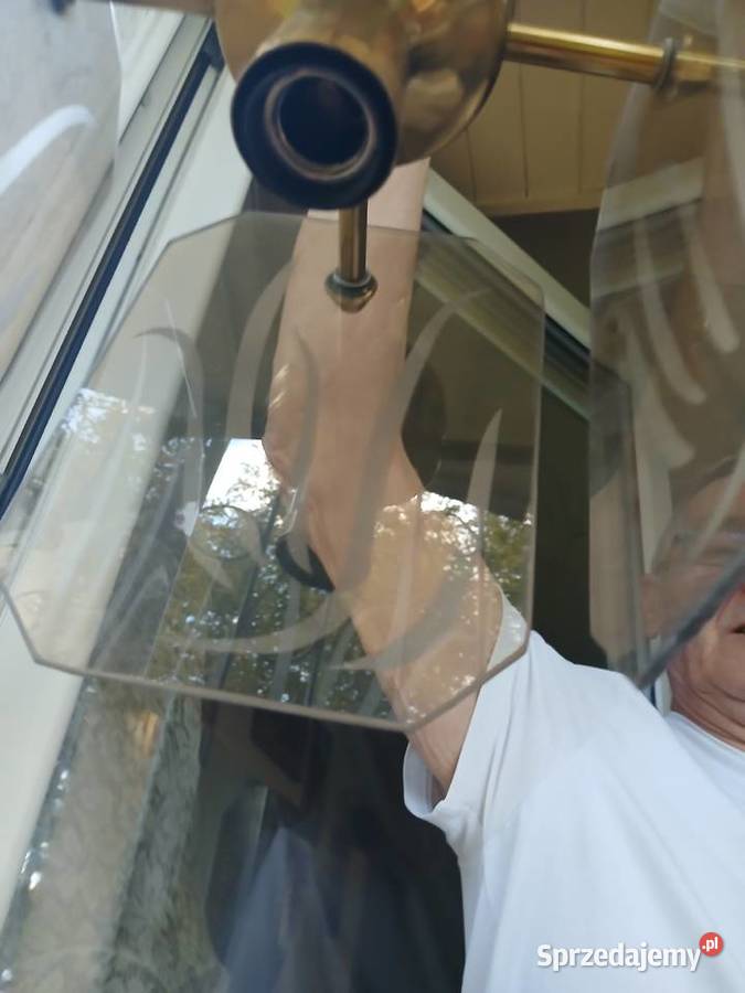 Mosiężna lampa wisząca vintage