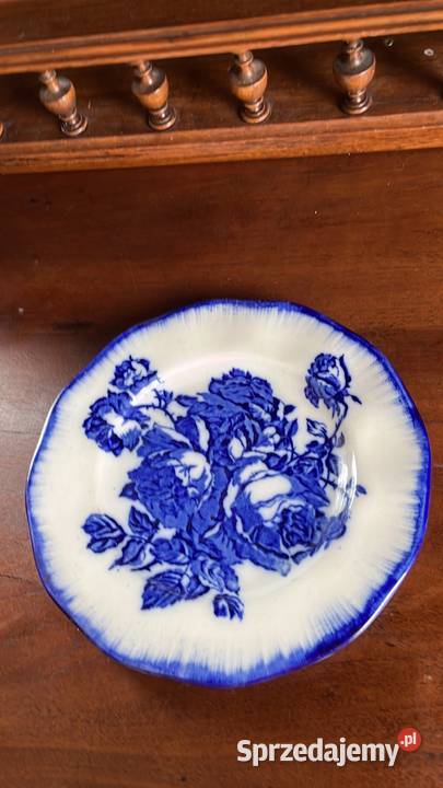 Patera Syg Staffordshire England Kobaltowa