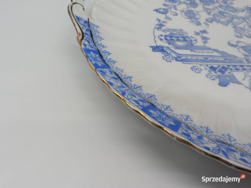 Patera Talerz do ciasta CHINA BLAU BAVARIA Antyk Porcelana i szkło Raszków sprzedam