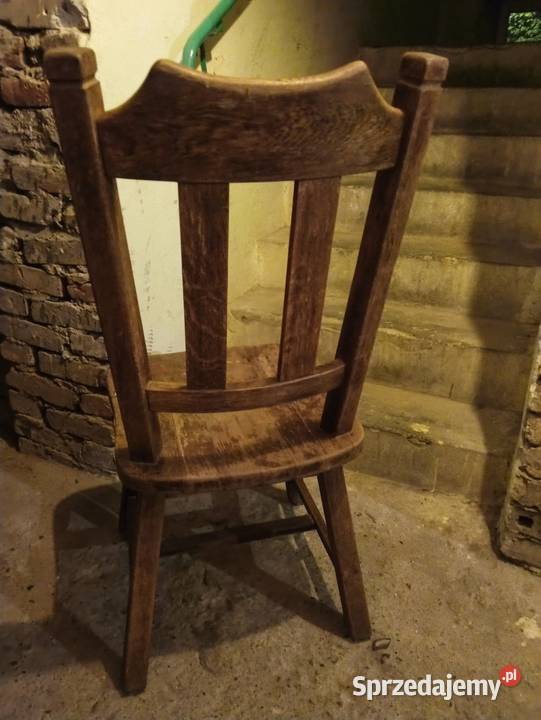 Krzesło holenderskie dębowe duże i ciężkie Kraków