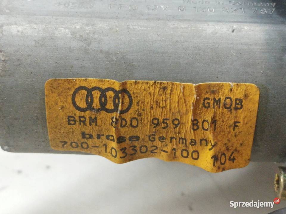 MECHANIZM SZYBY LEWY PRZÓD Audi A4 I 19942001 B5 świętokrzyskie