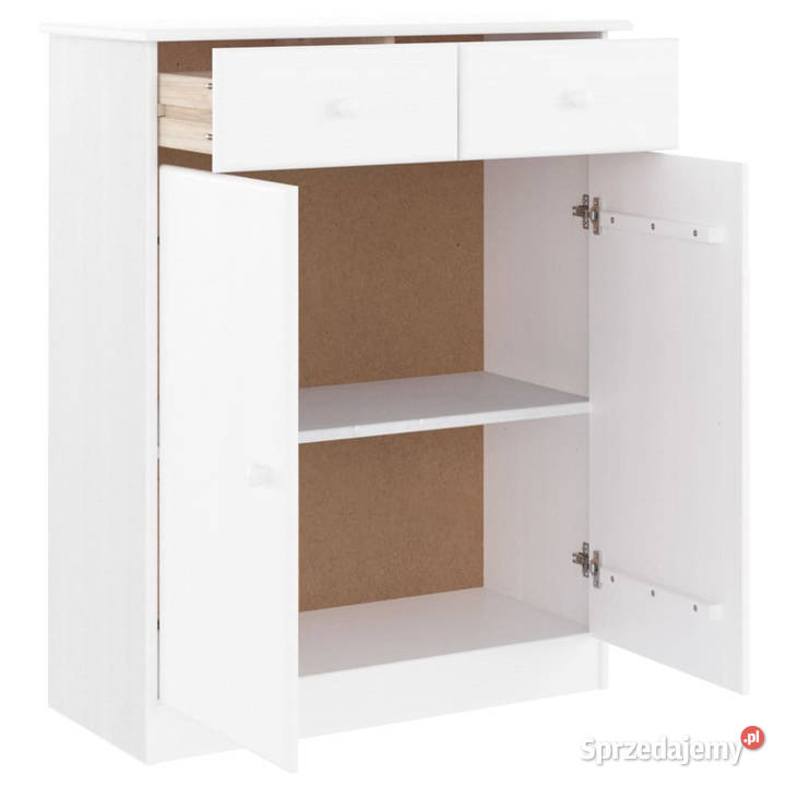 Szafka nocna ALTA biała 77x35x96 drewno sosnowe Warszawa