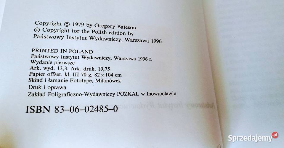 Umysł i przyroda jedność konieczna Gregory studia Gdańsk