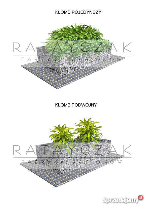 Donica gabionowa donica z gabionu ogrodowa meble kujawsko-pomorskie sprzedam