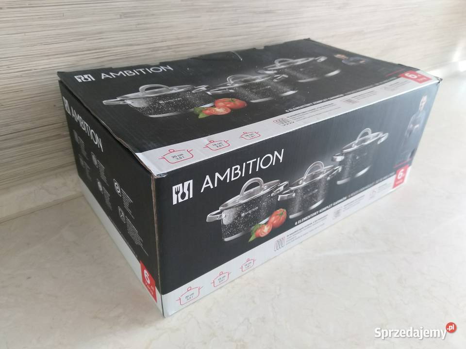 NAJTANIEJ Zestaw Garnków Garnki Ambition Varig 6 śląskie Zabrze sprzedam