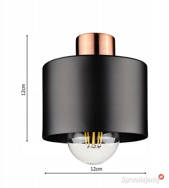 LAMPA WISZĄCA Nowoczesna czarna mosiądz Choroszcz