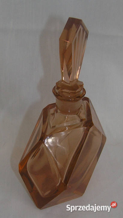 flakon do perfum vintage 01 szkło rozalinoweAlD Bartków sprzedam