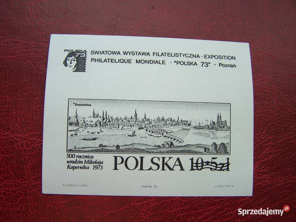 Polska 1973 MNH 500 Rocznica urodzin Kopernika CZARNODRUK