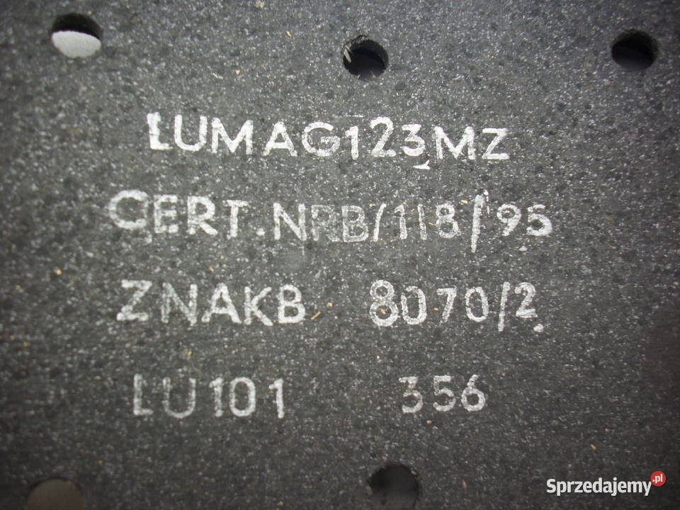 Okładziny nakładki szczek hamulcowych STAR 200 ciężarowe