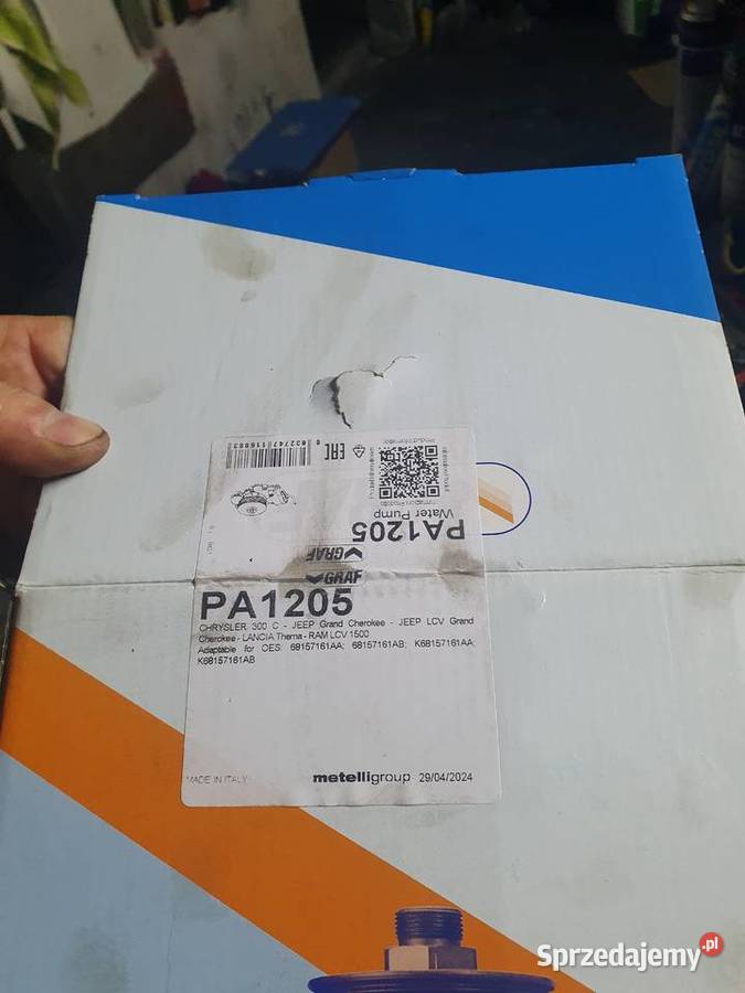 Pompa wody graf 1205jeep grand cheeroke chrysler Grand Cherokee małopolskie Osiek
