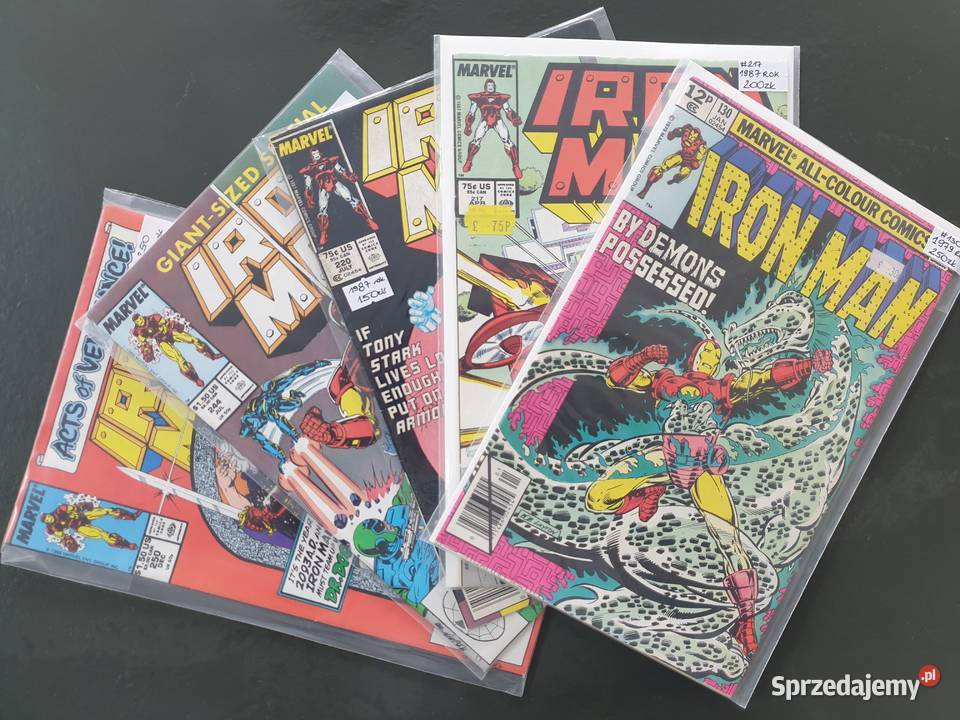 Iron Man 5 oryginalnych komiksów Marvel USA Gdynia