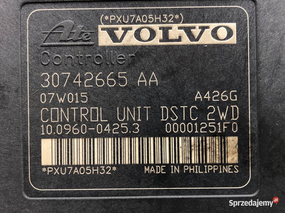 POMPA ABS VOLVO V50 30742654 20 136 0312 osobowe Układ ABS i ESP sprzedam