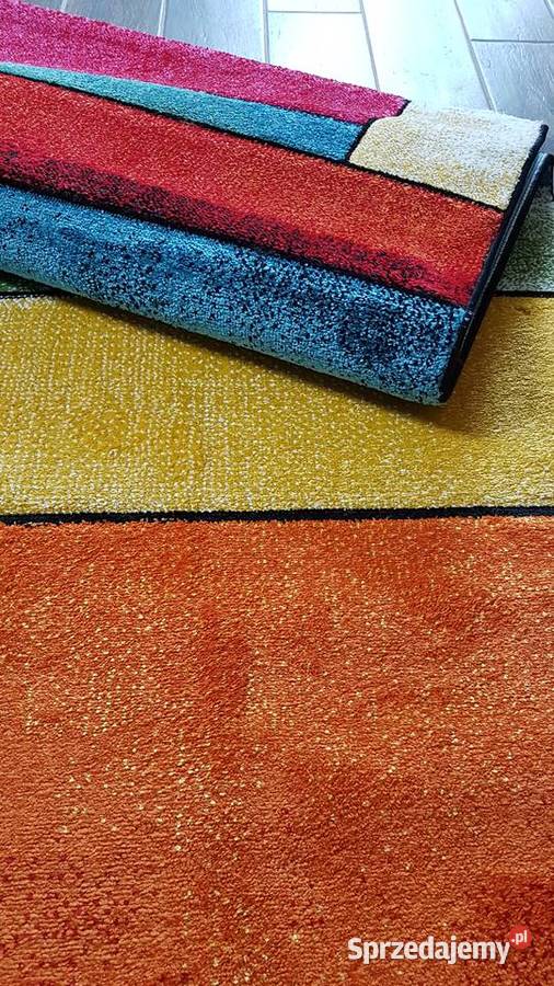 OUTLET Dywan KOLOROWY 160 x 230 WYCINANY żółty małopolskie Przeciszów sprzedam