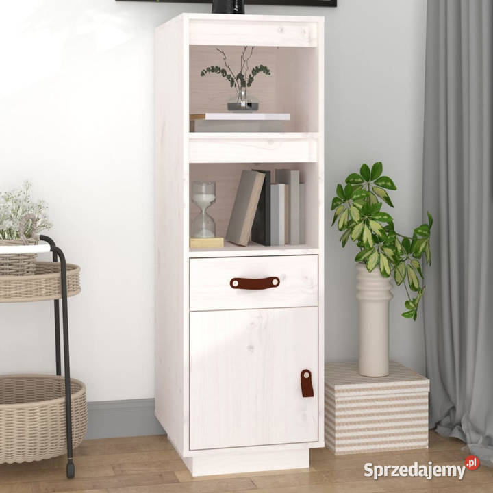 Szafka biała 34x40x1085 lite drewno sosnowe Warszawa