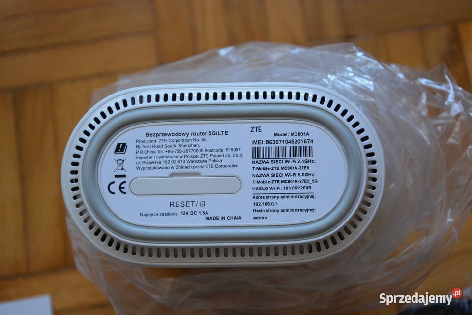 Sprzedam Router ZTE mc801a 5g Jarosław