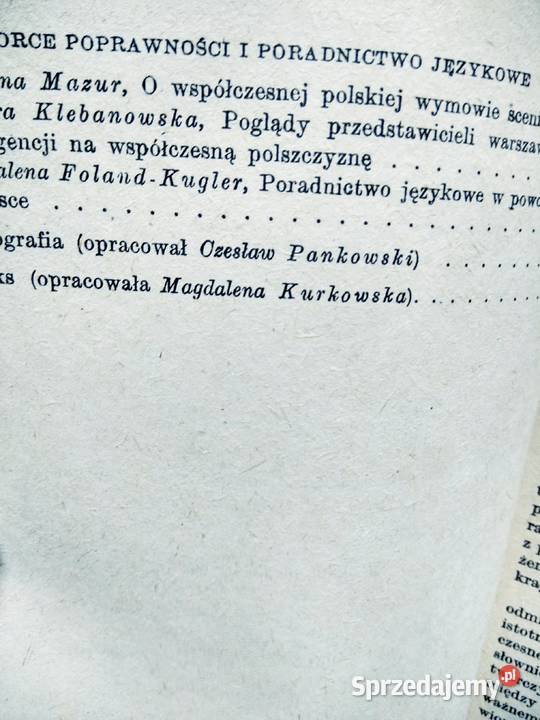 Współczesna Polszczyzna Warszawa
