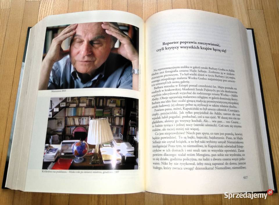 Książka biografia Kapuściński NONFICTION Artur Warszawa sprzedam