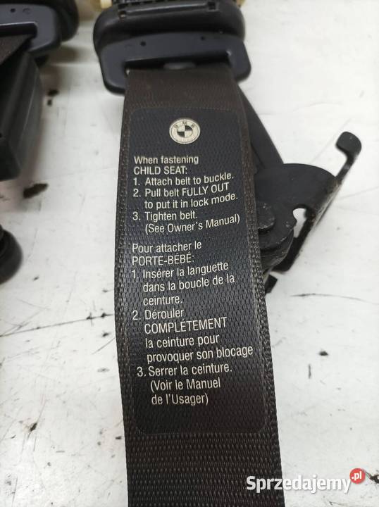 PAS BEZPIECZEŃSTWA PRAWY LEWY TYŁ KANAPY KPL E63