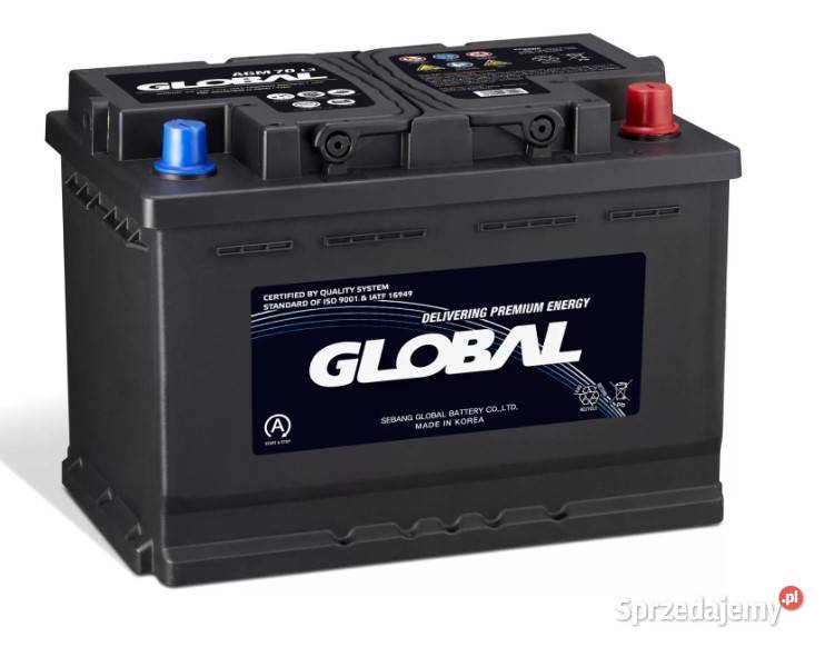Akumulator Global AGM STARTSTOP 70Ah 760A osobowe Wałbrzych