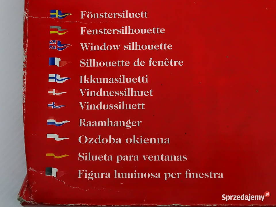 Dekoracja okienna Frohe Weihnachten Konst Smide lubelskie Biłgoraj