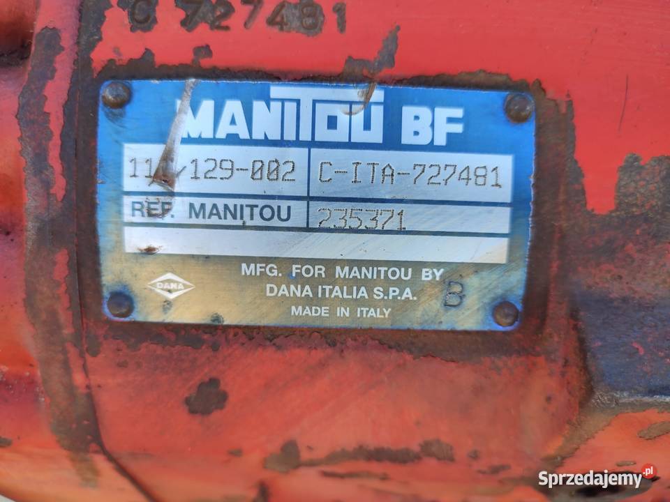 Most napędowy 235371 Manitou MLA 628 111129022 Części maszyn i innych pojazdów Wilkowo sprzedam
