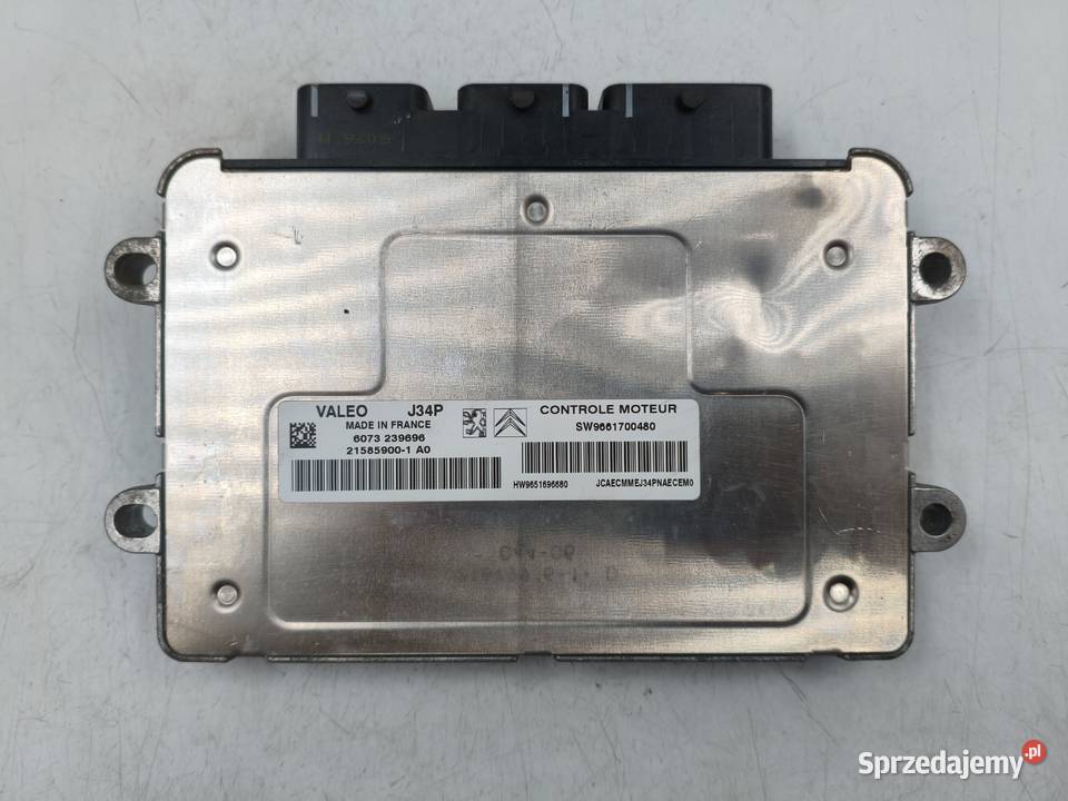 Sterownik Silnika Citroen C3 14 16v SW9661700480 osobowe Wyszków