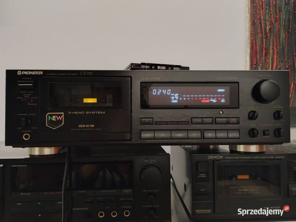 Magnetofon deck 3 głowicowy Pioneer ct757