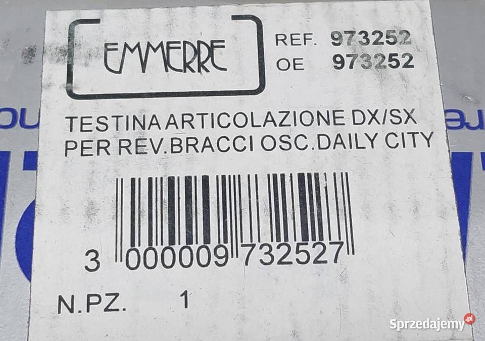 SWORZEŃ WAHACZA GÓRNEGO IVECO DAILY 2000 KOMPLET Mielęcin