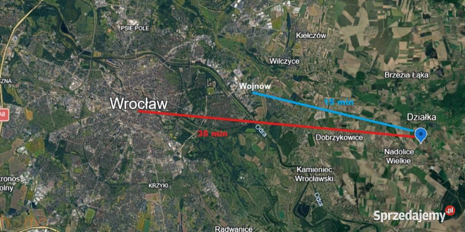 Działka 1393m2 Nadolice Wielkie dolnośląskie