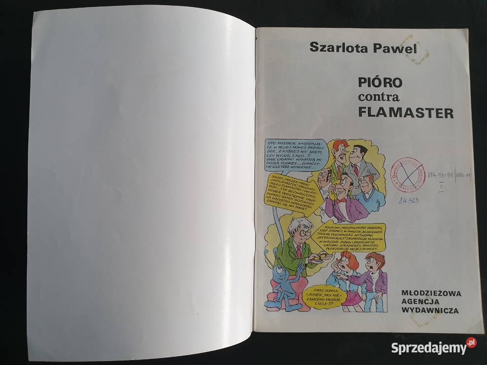 Pióro contra Flamaster Szarlota Pawel Kleks wyd Gdynia