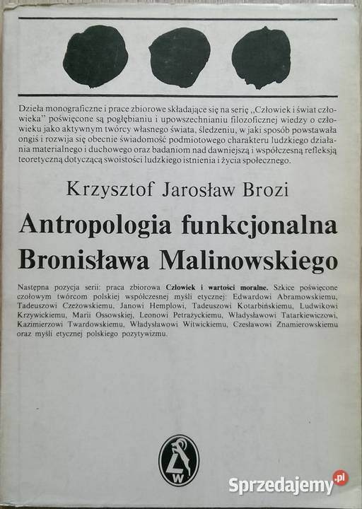 Antropologia funkcjonalna Bronisława Kraków sprzedam