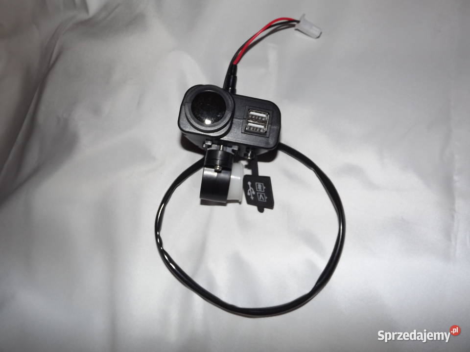 Ładowarka Motocykl 2 x USB Woltomierz i Konstantynów Łódzki