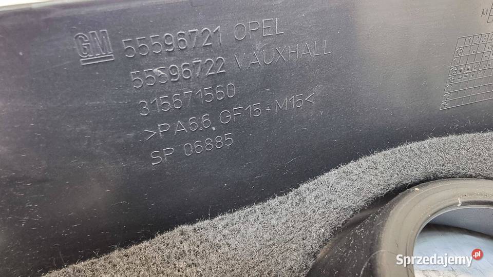 OSŁONA POKRYWA SILNIKA OPEL ASTRA K V 10 TURBO osobowe