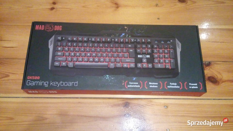 Klawiatura MAD DOG GK500 podświetlana Koźmin sprzedam