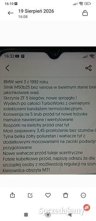 BMW E30 SWAP M50b25 192 Rok produkcji 1992 Leszczydół Stary