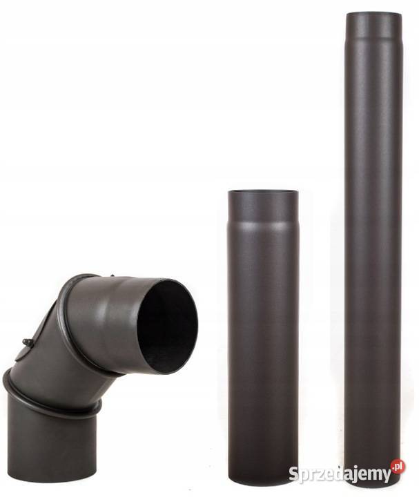 Rura dymowa czarna fi130 długość 1m STAHL SYSTEM Skawina