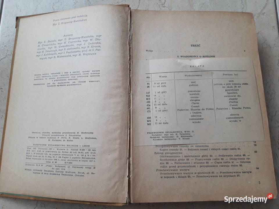 Przewodnik działkowca 1957 Bielsko-Biała sprzedam