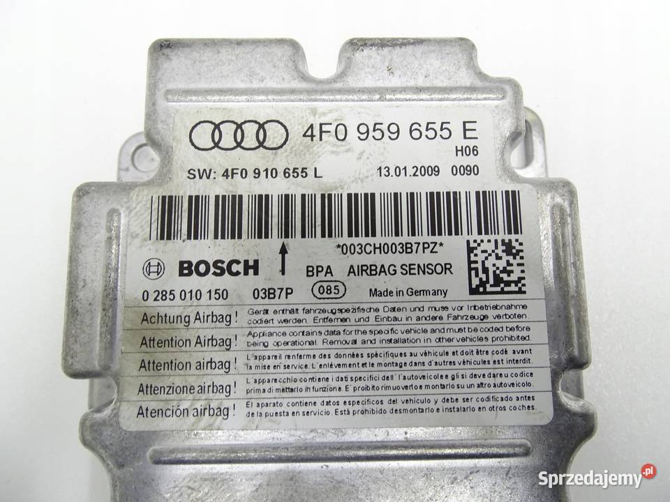 MODUŁ SENSOR AIRBAG PODUSZEK 4F0959655E AUDI A6