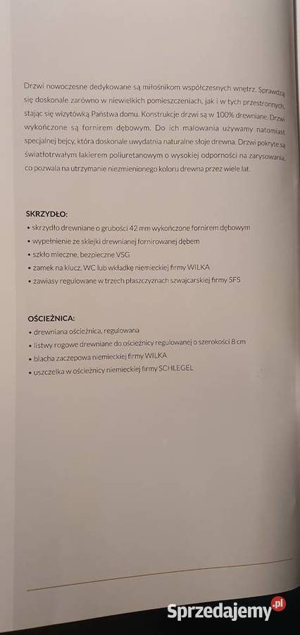 2 pary drzwi dębowych wewnętrznych Doorsy 90 206cm