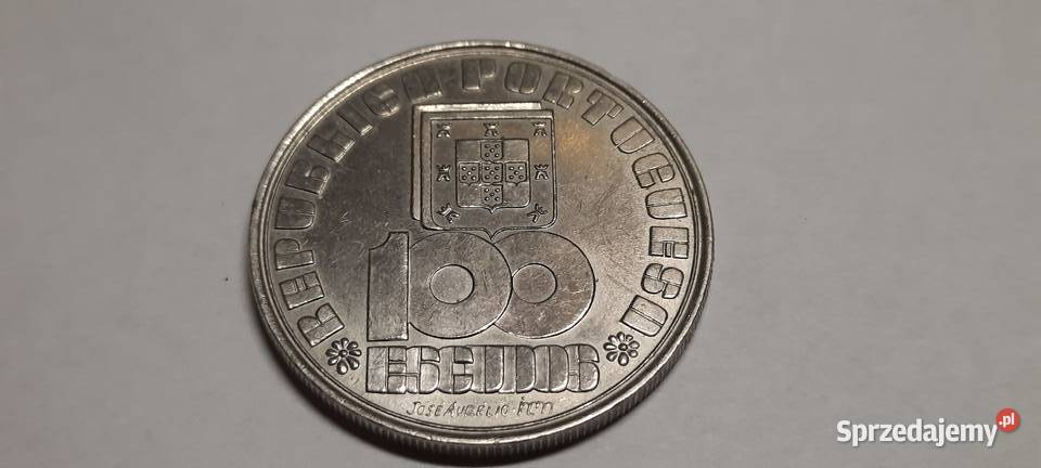 MONETA Portugalia 100 eskudos 1985 Warszawa