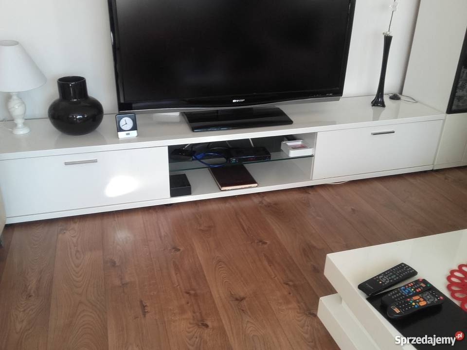 Szafka biała CORANO pod RTV Puck