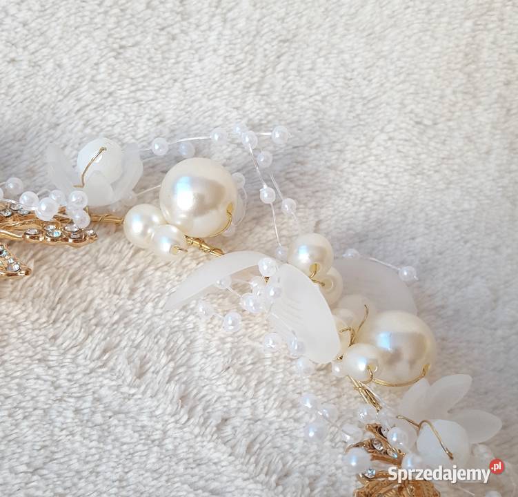 Ozdoba do włosów wianek tiara diadem ślub wesele Szczecin sprzedam