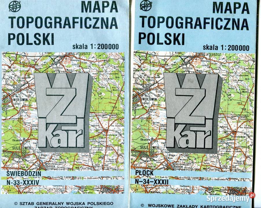 Mapa Topograficzna Polski Pozostałe Szczecin