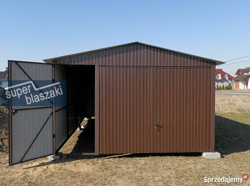 Garaż blaszany 4x6 8017 wzmocnione garaże Radom