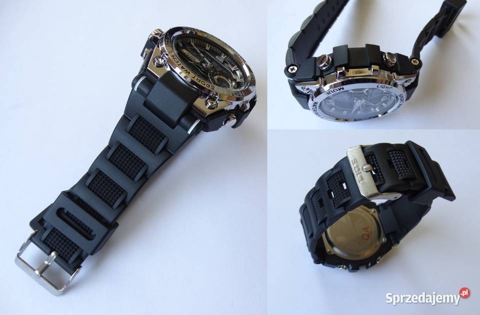 Zegarek męski cyfrowy sportowy stoper LED Gorzów Wielkopolski